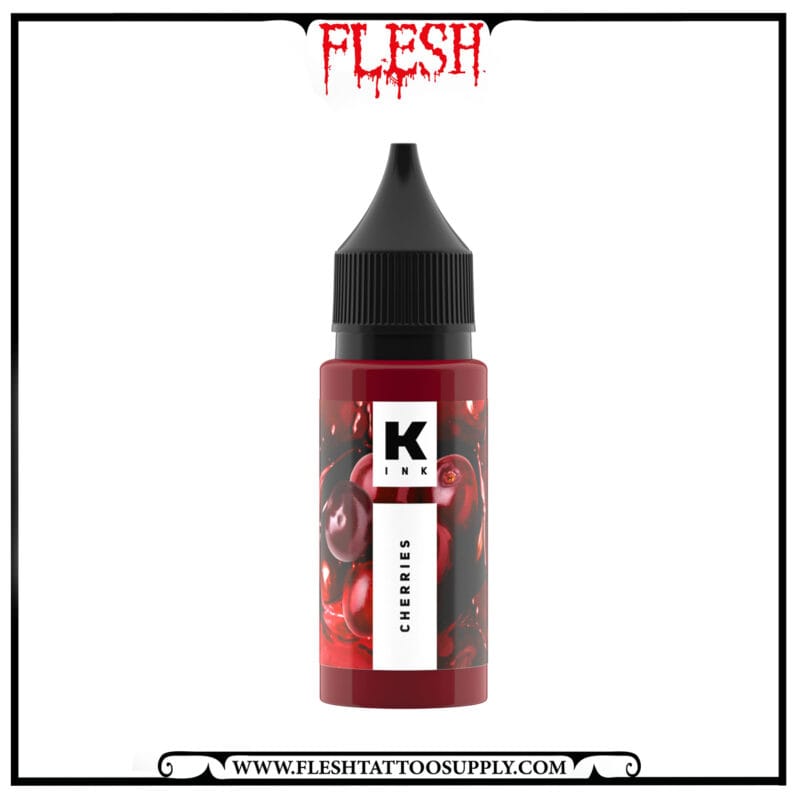 رنگ قرمز تتو برند کراسکا cherries 15ml