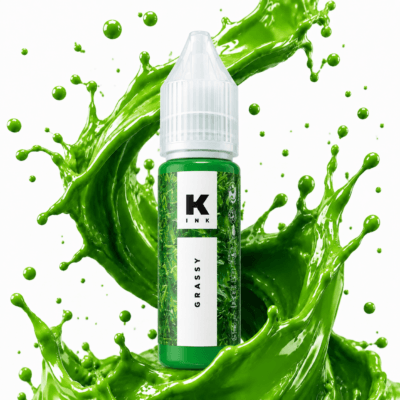 رنگ سبز تتو برند کراسکا grassy 15 ml