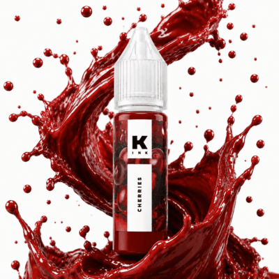 رنگ قرمز تتو برند کراسکا cherries 15ml
