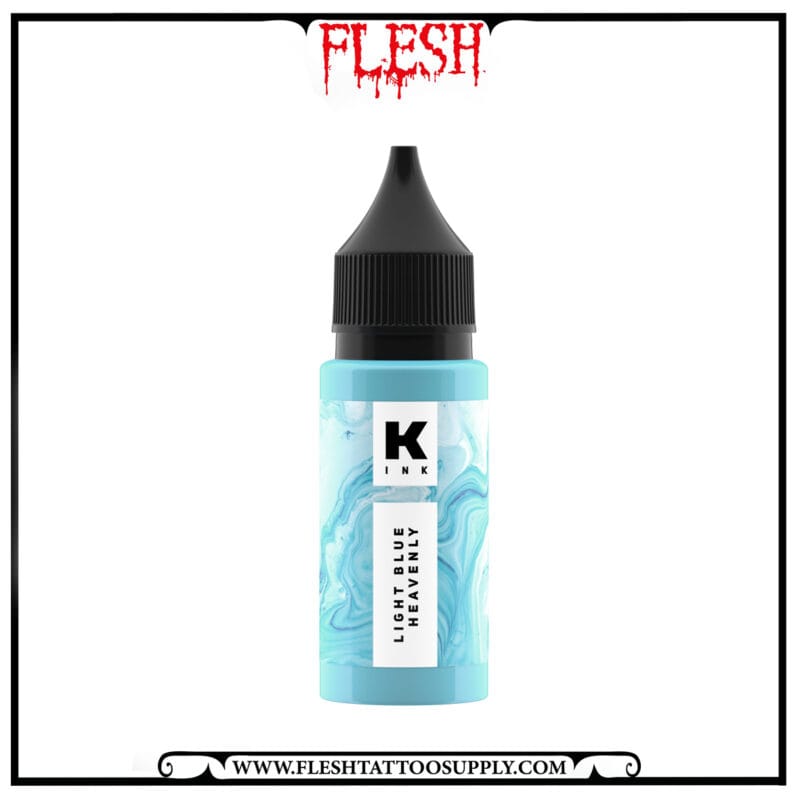 رنگ آبی تتو کراسکا light blue heavenly 15ml