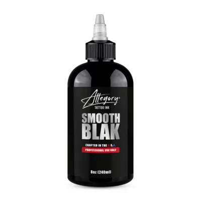 بطری رنگ تتو مشکی Allegory Smooth Blak حجم 240 میل 8 اونس